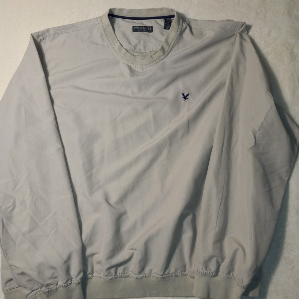 Lyle & Scott Scotland Men Xtra Large XL Jacket Windbreaker Pullover Golf